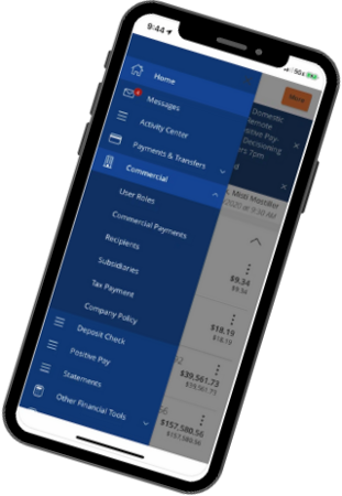 Extraco Bank Mobile App on an Apple Device