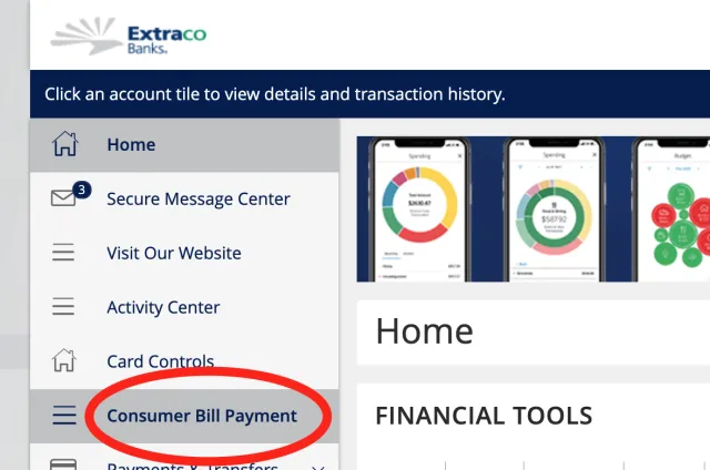 Consumer Bill Pay Extraco eBank