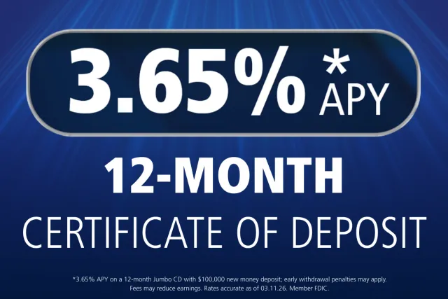 Graphic representing competitive savings rates from Extraco Banks