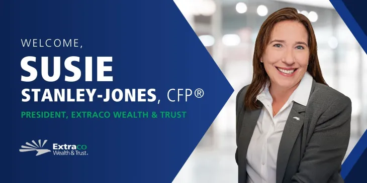 Susie Stanley-Jones, trusted financial leader at Extraco Wealth & Trust