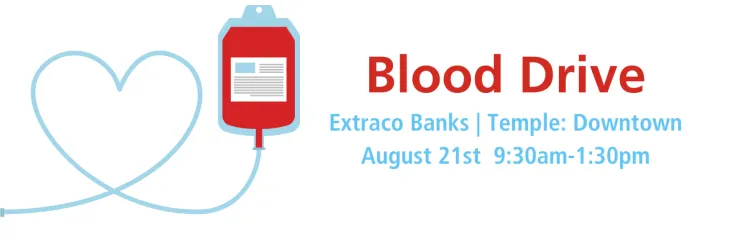 Blood drive at Temple Downtown Extraco Banks